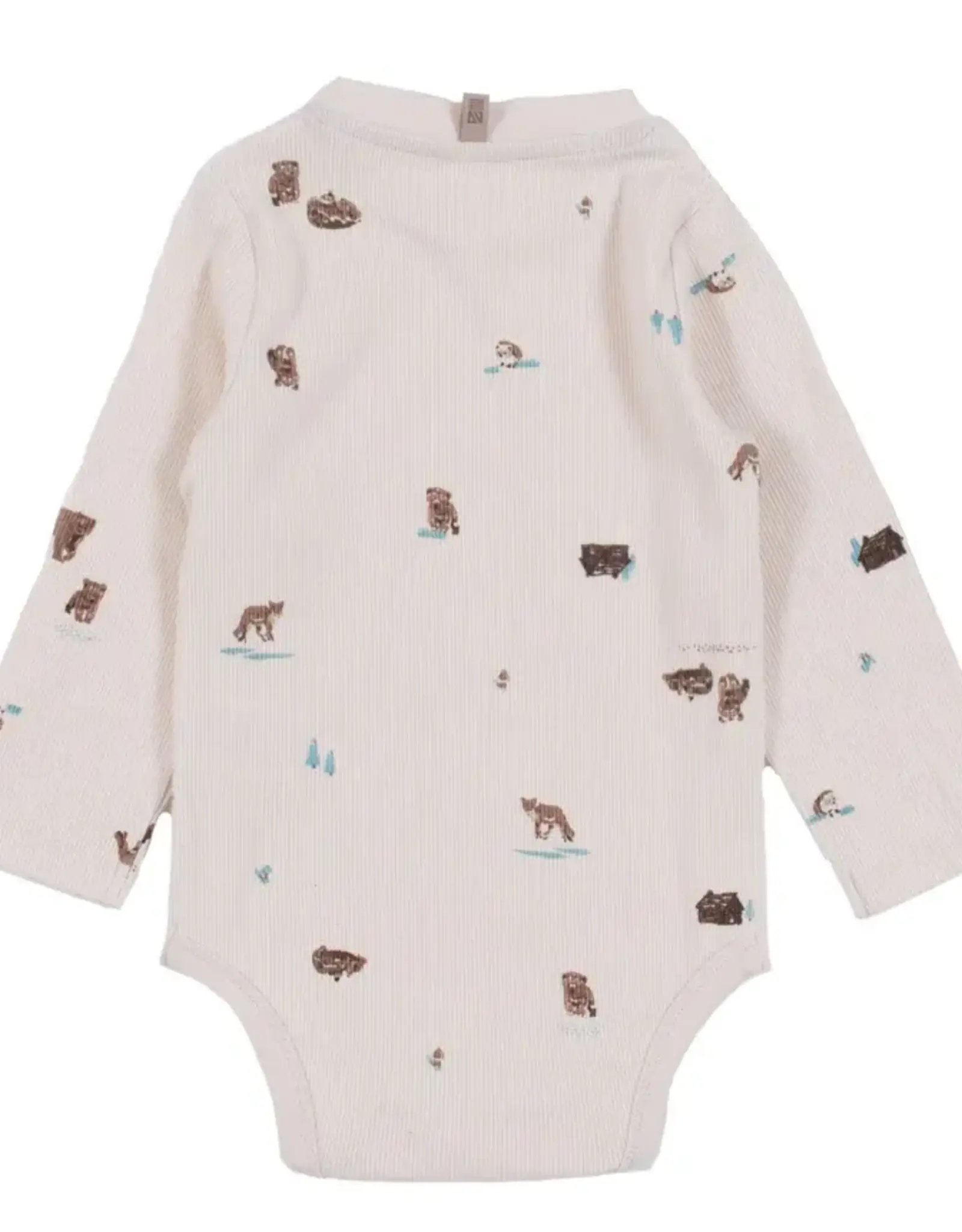 Noruk Teddy Bear Bodysuit With Reversible Bandana