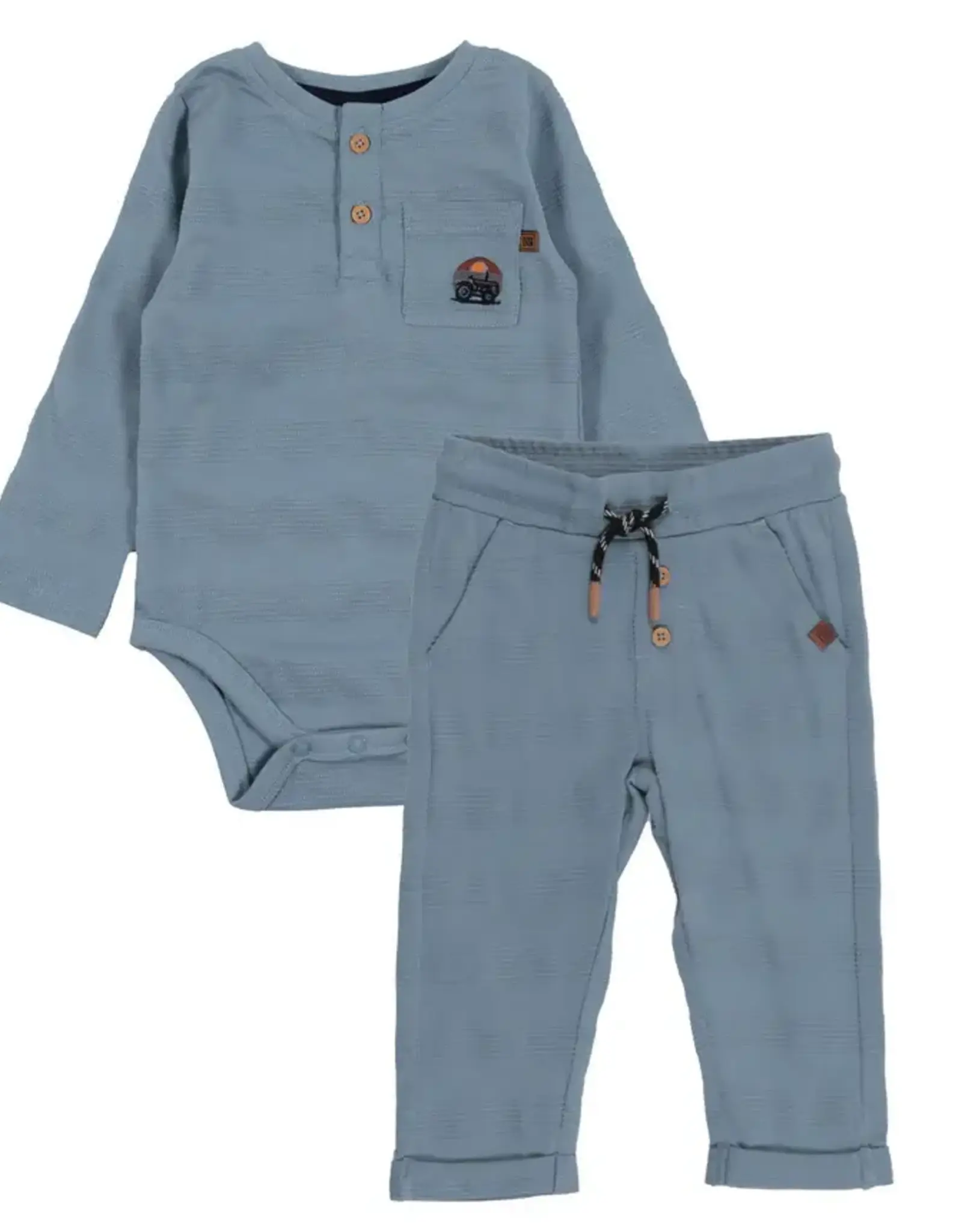 Noruk Autumn 2pc Bodysuit Light Blue Set