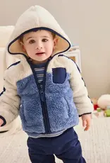 Little Me Blue Sherpa Jacket 3pc Set