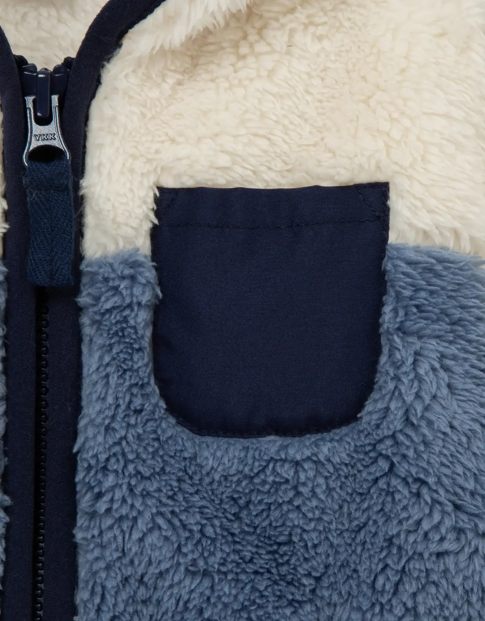 Little Me Blue Sherpa Jacket 3pc Set