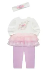 Little Me Tutu with Legging 3pc Set