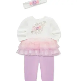 Little Me Tutu with Legging 3pc Set