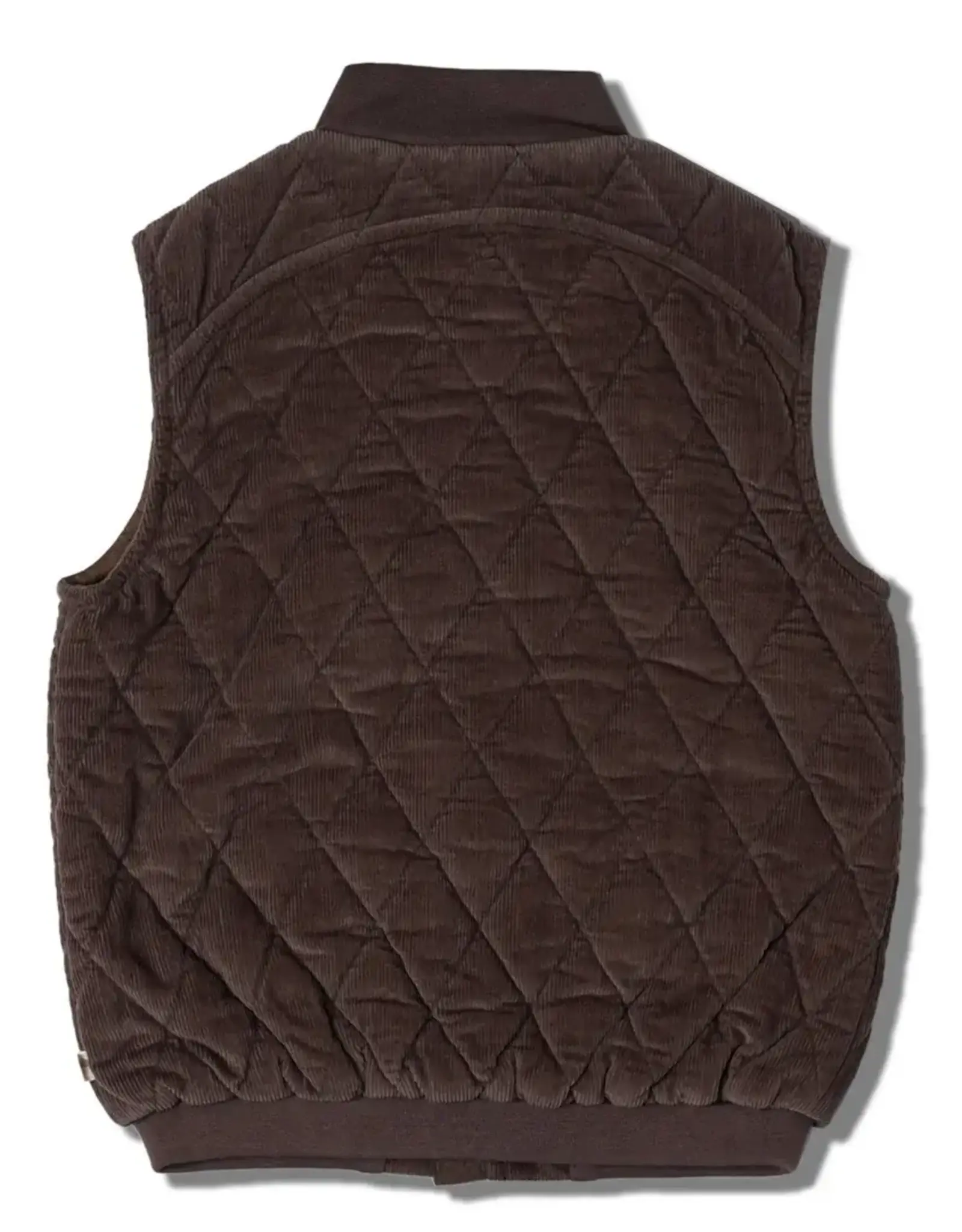 MakeMake Organics Sleeveless Quilted Corduroy Jacket