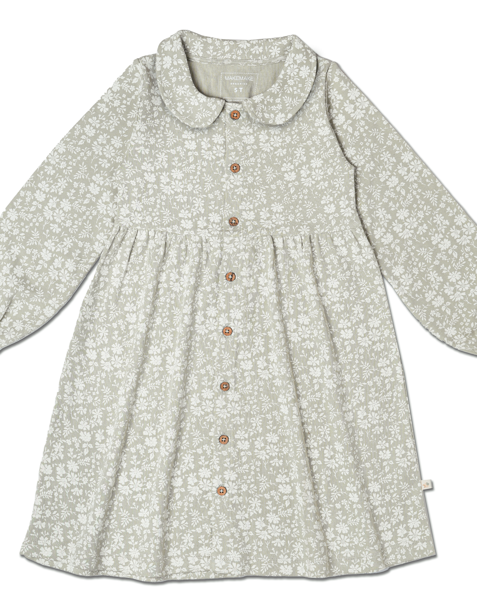 MakeMake Organics Wildsage Organic Collared Dress
