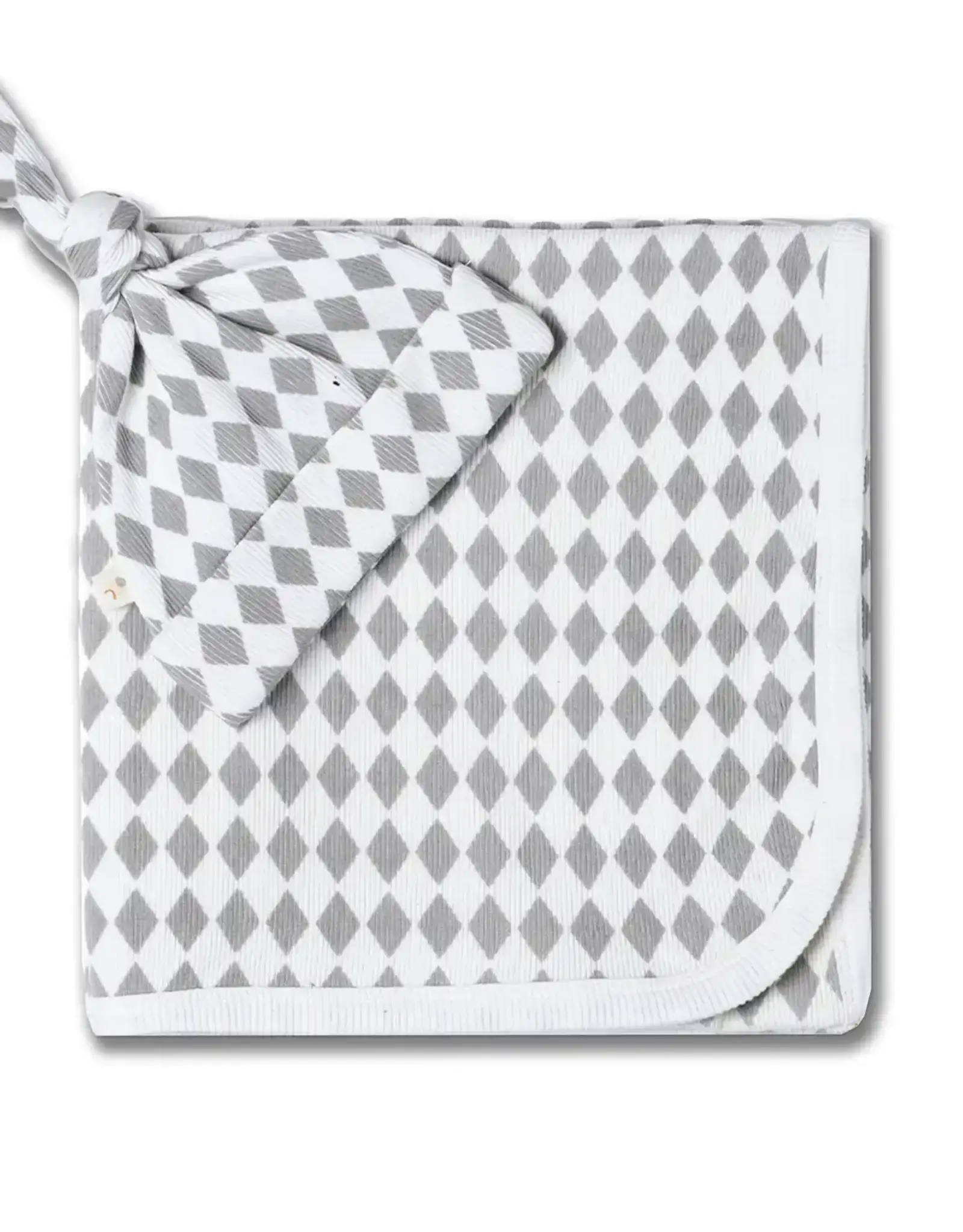 MakeMake Organics Harlequin Organic Swaddle Blanket & Hat