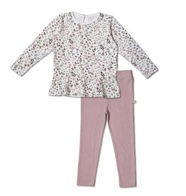 MakeMake Organics Garden Organic Peplum Top & Legging Set