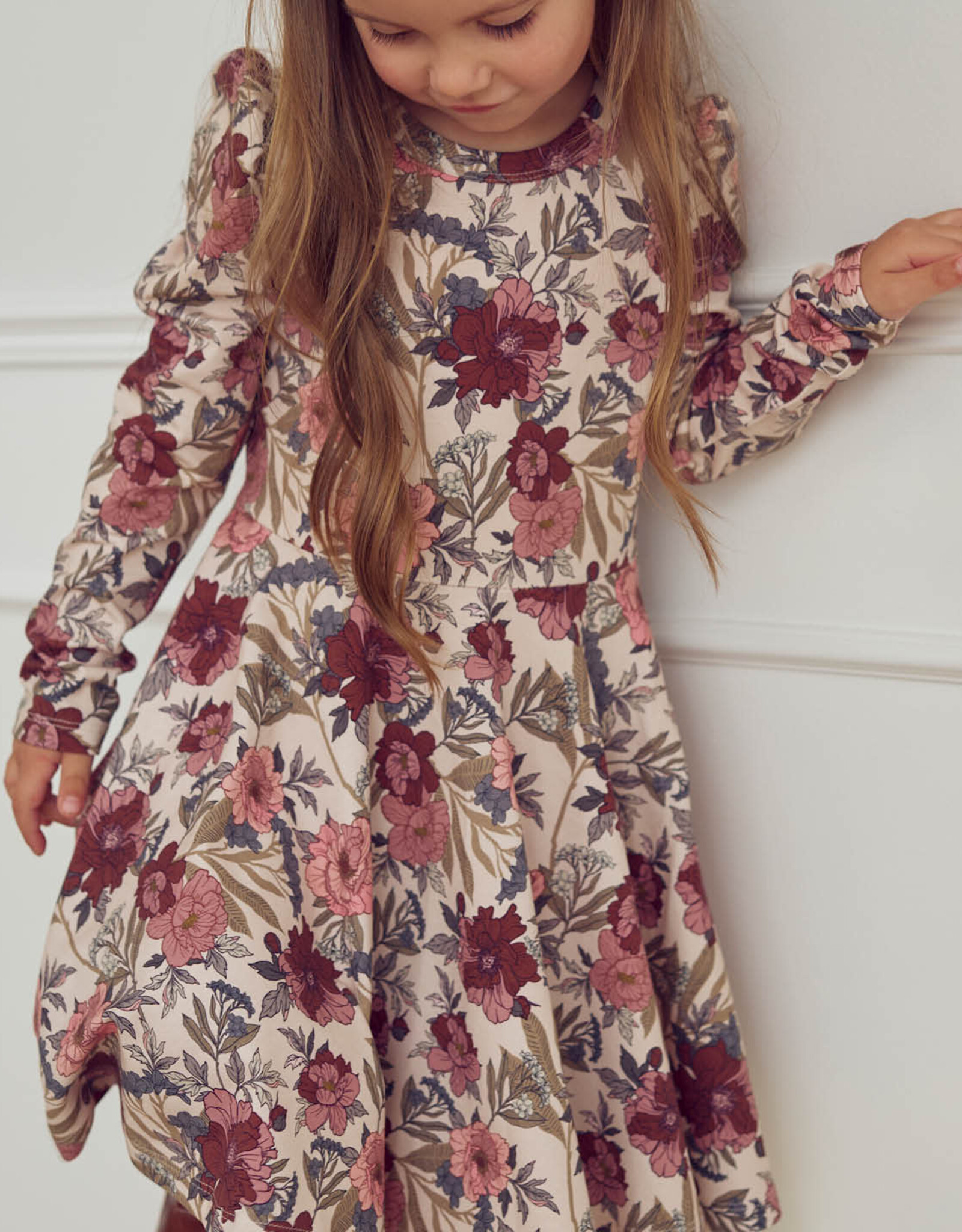 Green Cotton Bliss Floral Printed Swing Dress