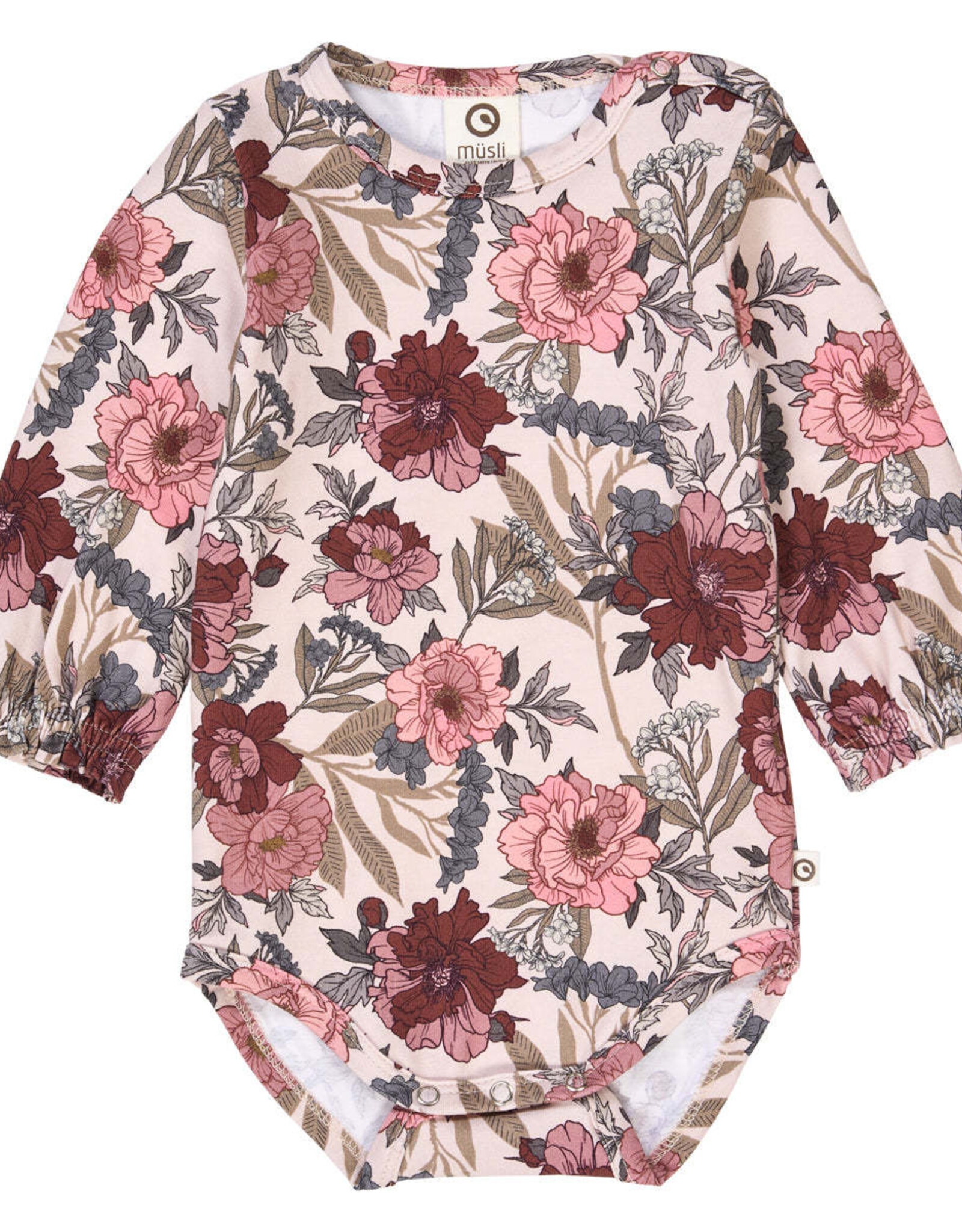 Green Cotton Bliss Floral Printed Bodysuit