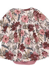 Green Cotton Bliss Floral Printed Dress Bodysuit
