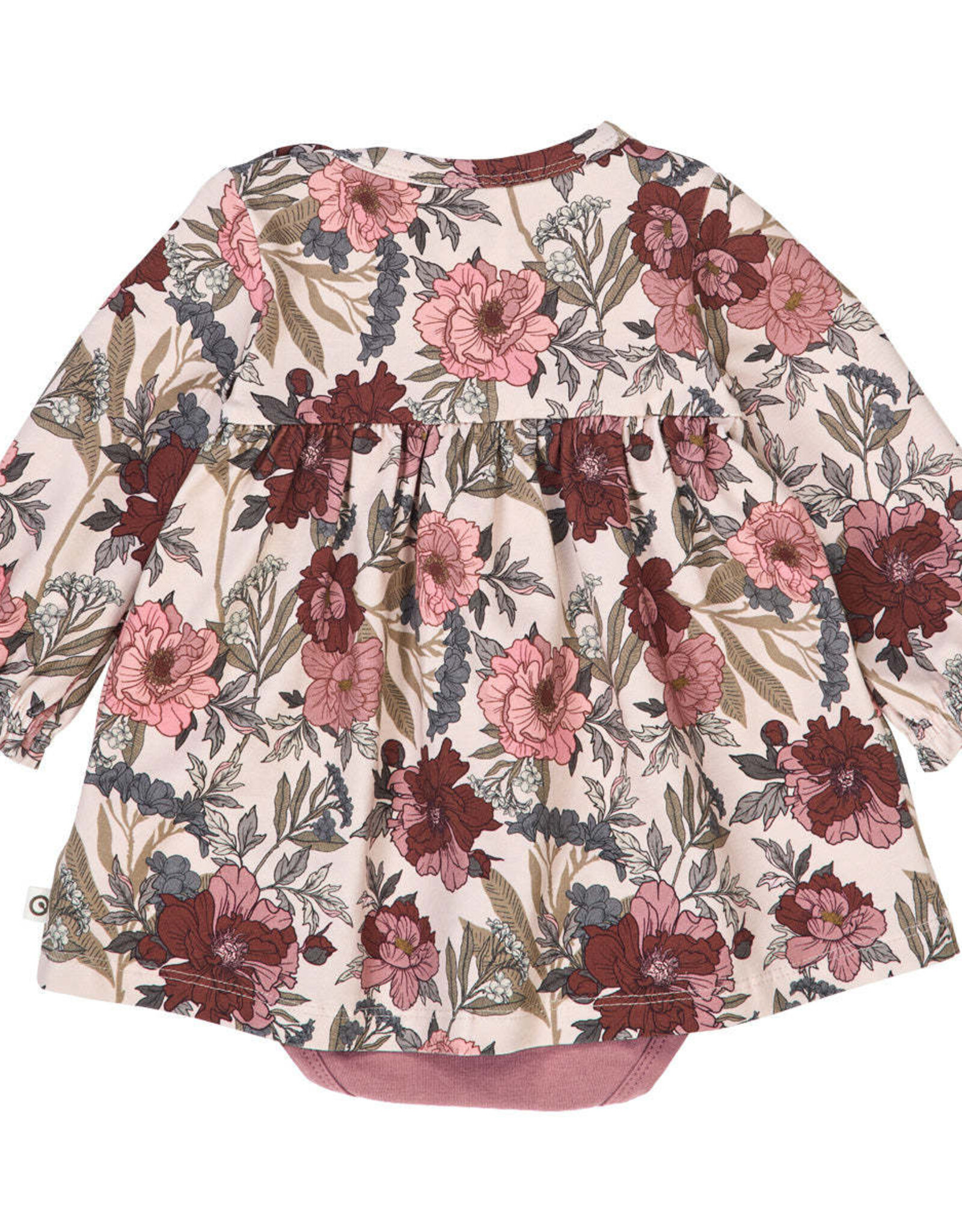 Green Cotton Bliss Floral Printed Dress Bodysuit