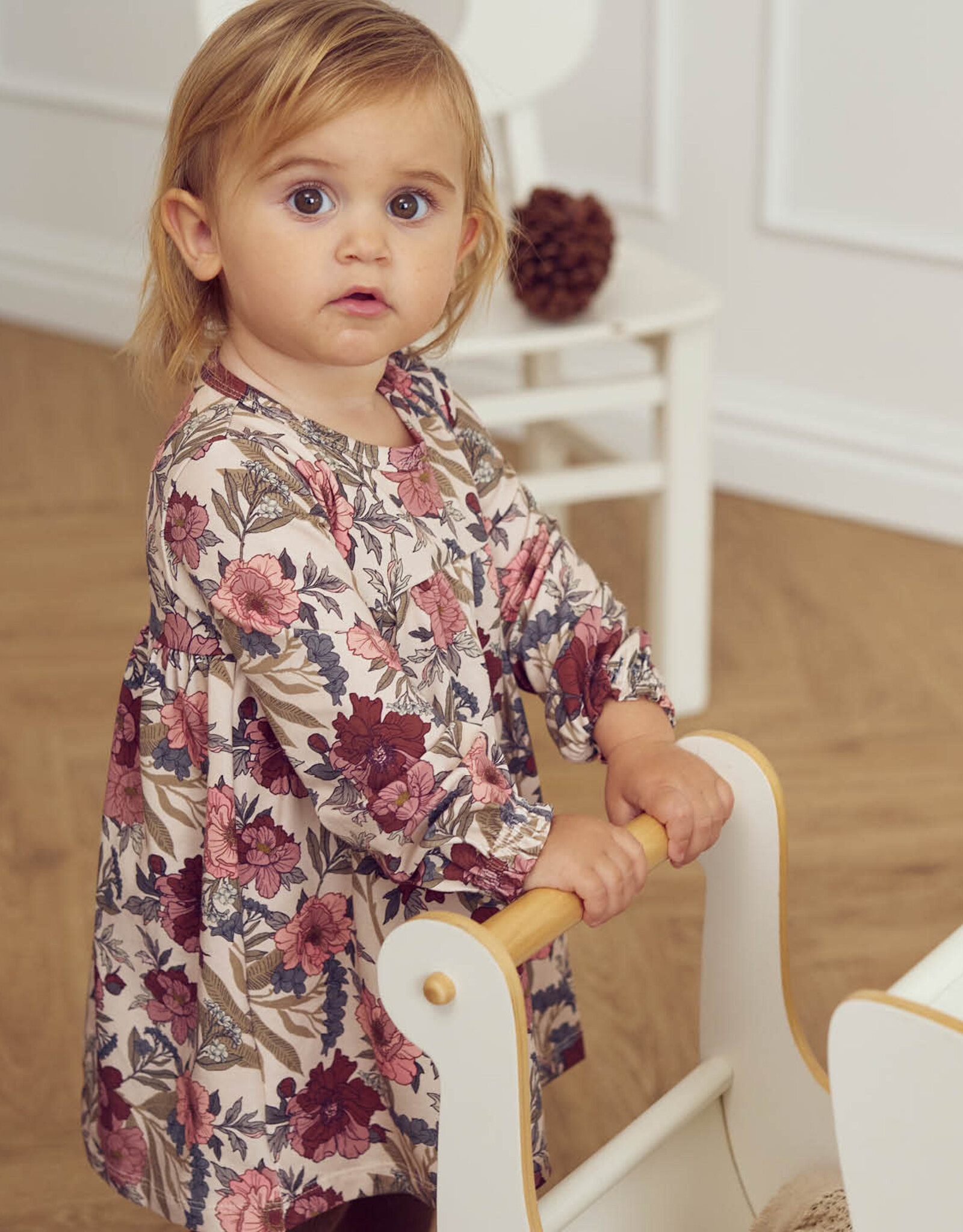 Green Cotton Bliss Floral Printed Dress Bodysuit