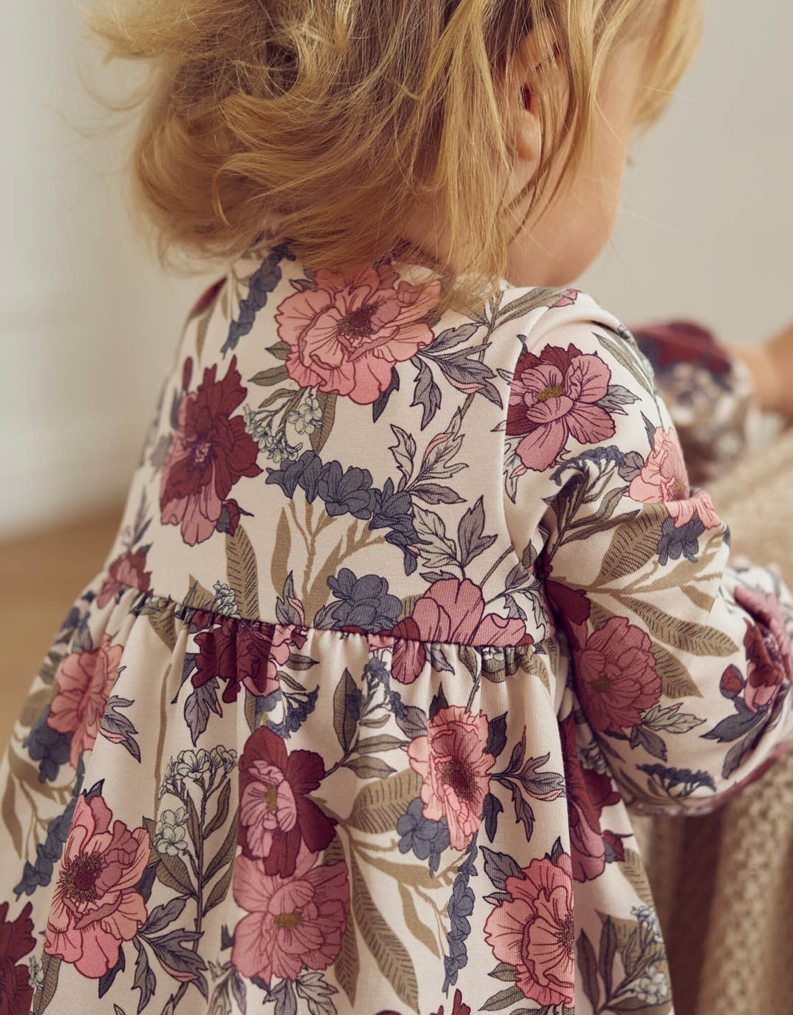 Green Cotton Bliss Floral Printed Dress Bodysuit