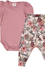 Green Cotton Bliss Bodysuit and Pants Set
