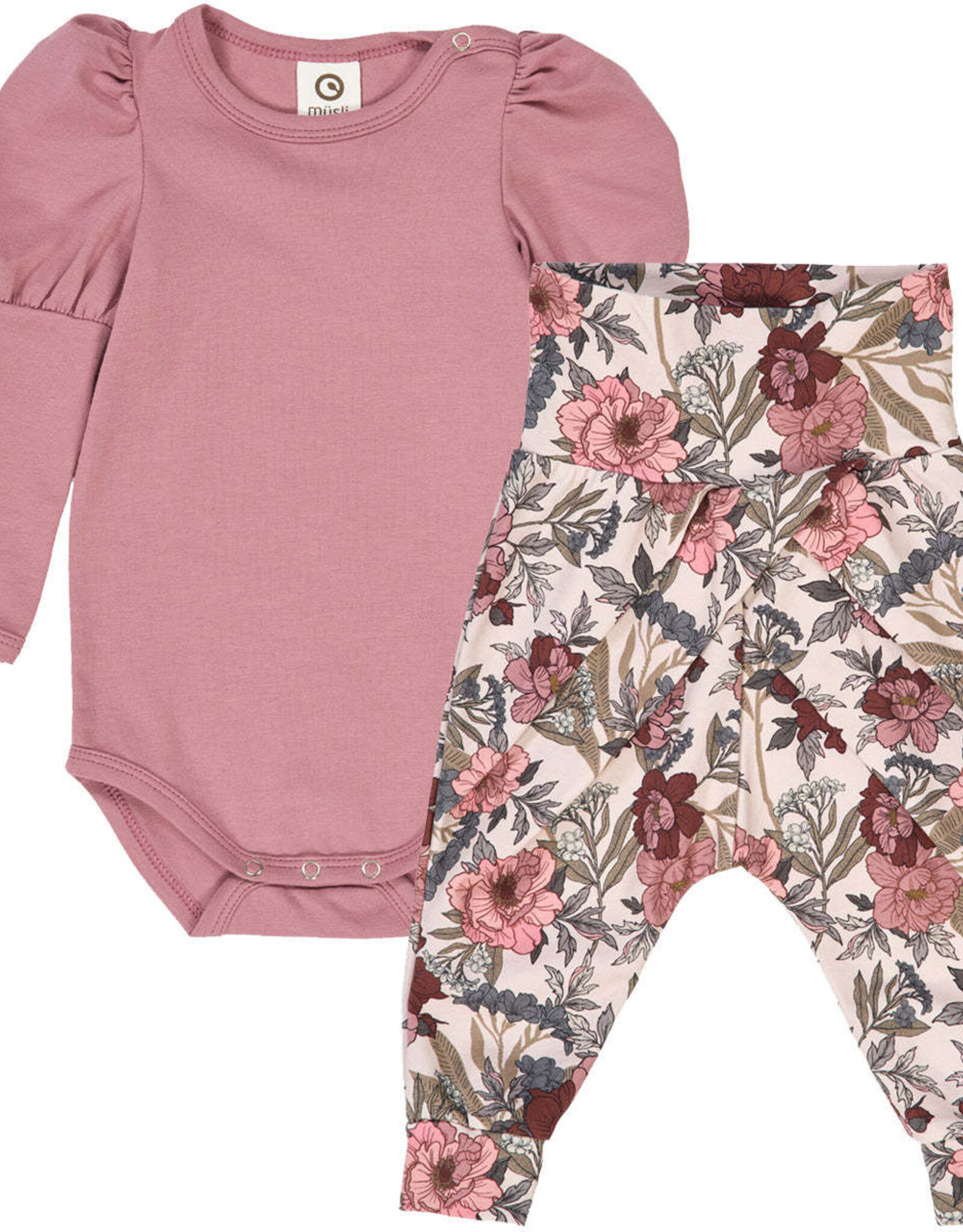 Green Cotton Bliss Bodysuit and Pants Set