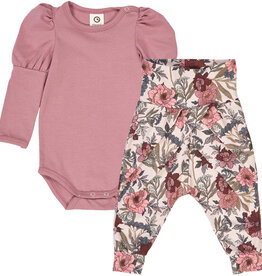 Green Cotton Bliss Bodysuit and Pants Set