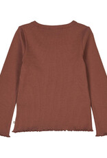 Green Cotton Root Cozy Me Rib Flared Top