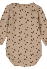 Green Cotton Acorn Printed Bodysuit