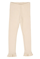 Green Cotton Oak Cozy Me Rib Frill Leggings