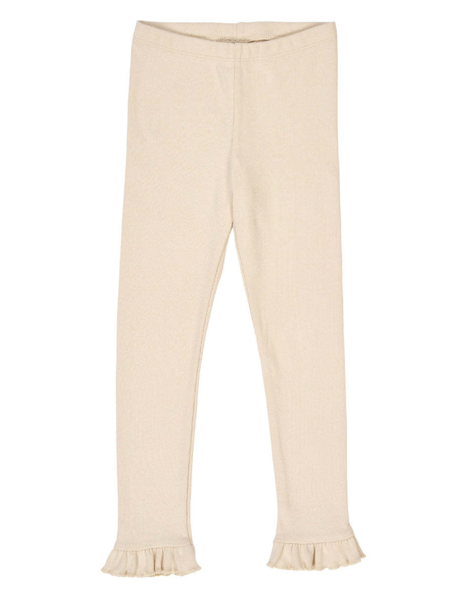 Green Cotton Oak Cozy Me Rib Frill Leggings