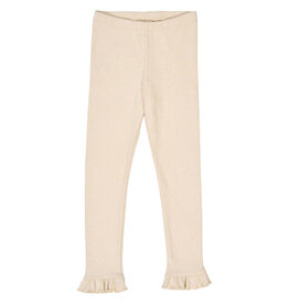 Green Cotton Oak Cozy Me Rib Frill Leggings