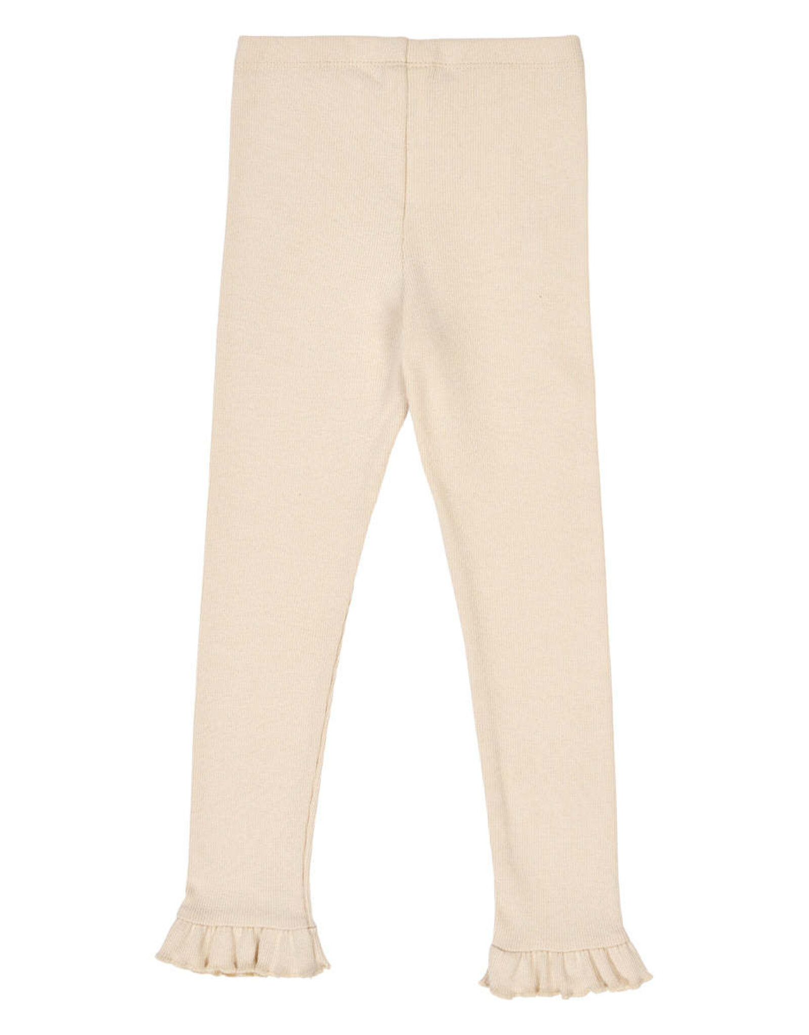 Green Cotton Oak Cozy Me Rib Frill Leggings