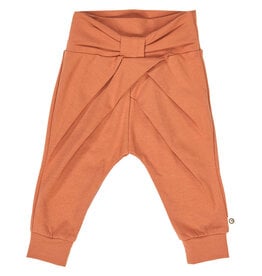 Green Cotton Clay Cozy Me Bow Pants Baby