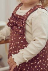 Green Cotton Cedar Floral Printed Overalls Baby