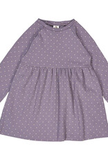 Green Cotton Lilac Fog Dot Rib Dress