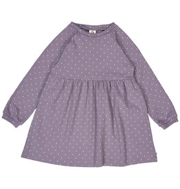 Green Cotton Lilac Fog Dot Rib Dress