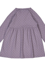 Green Cotton Lilac Fog Dot Rib Dress