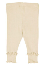 Green Cotton Lilac Fog Dot Rib Dress and Leggings Set