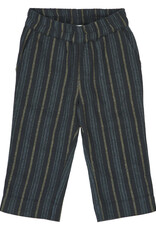 Green Cotton Baby Woven Stripe Pants