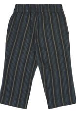 Green Cotton Baby Woven Stripe Pants