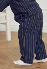 Green Cotton Baby Woven Stripe Pants