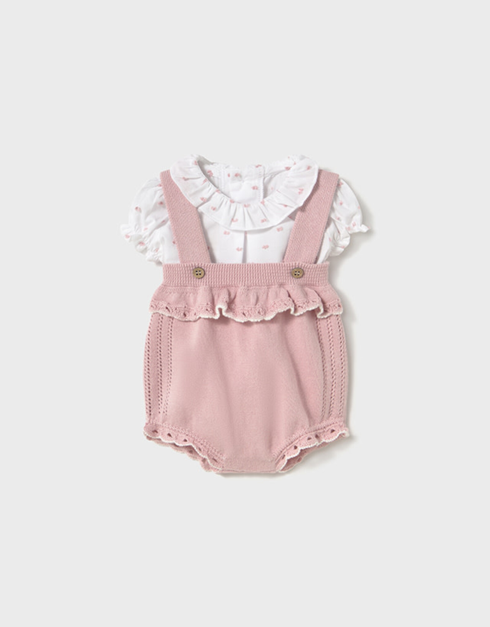 Mayoral Sakura Knit Dungaree Set