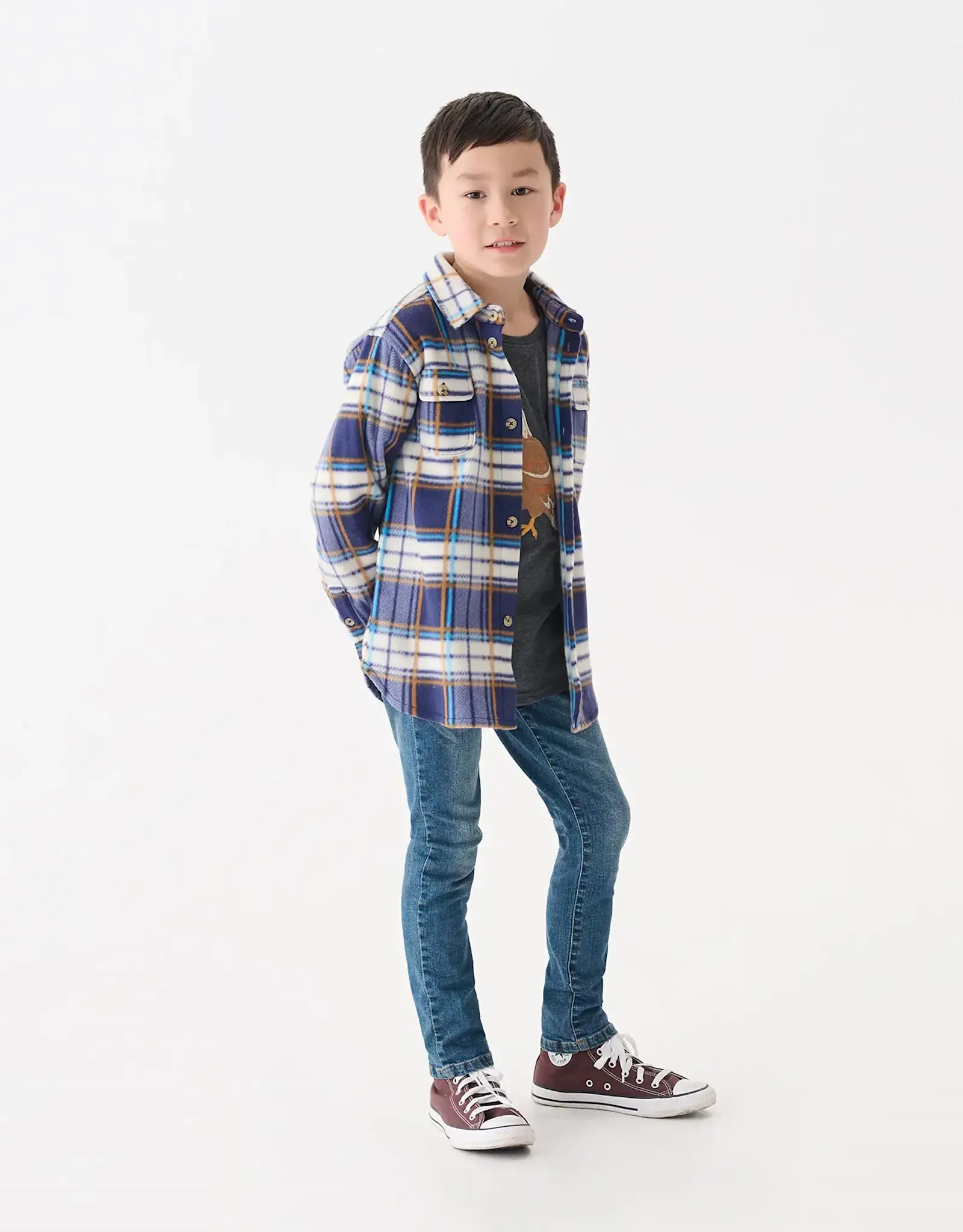 Hatley Mountain Top Plaid Fleece Button-Up Shirt