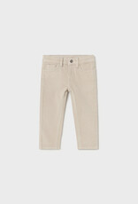 Mayoral Basic slim fit cord trousers in Gypsum