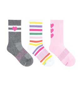 Robeez Heart Athletic 3-pack Crew Socks