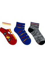 Robeez Ryder Mix 3-pack Qtr Socks