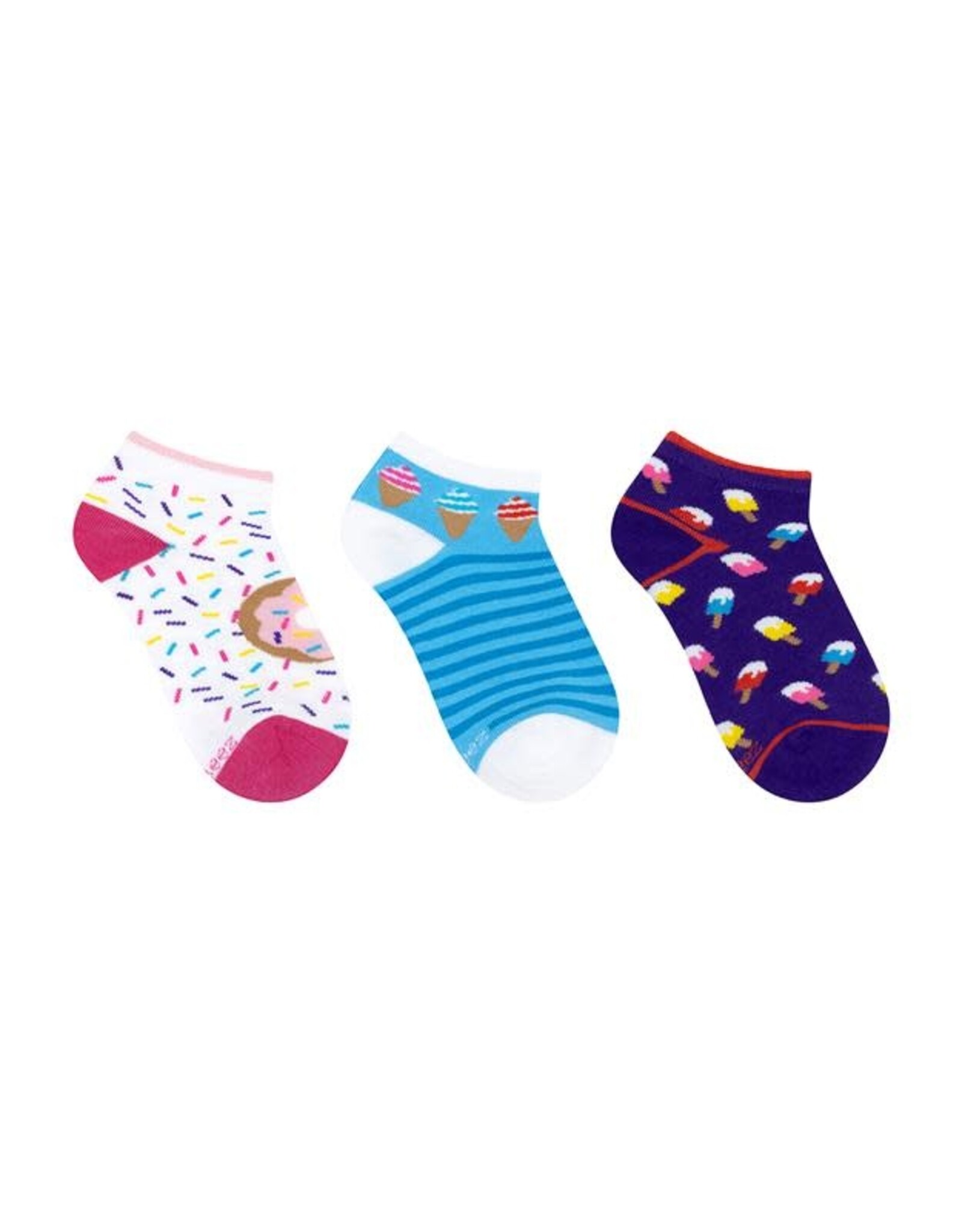Robeez Jennie's Treats 3-pack Qtr Socks