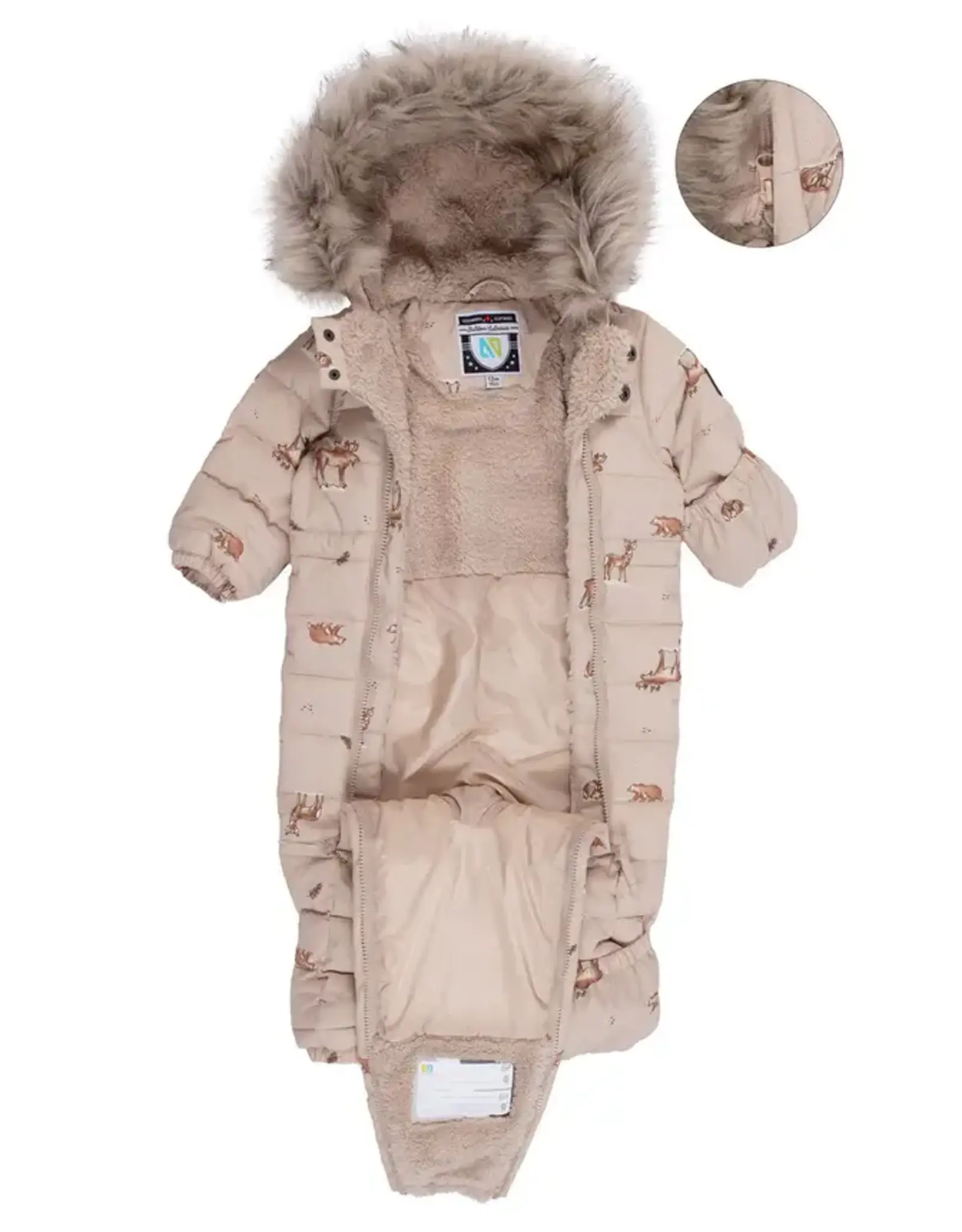 Noruk Jacob Baby Wildlife One-piece Snowsuit