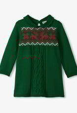 Hatley Eden Green Cable Knit Sweater Dress
