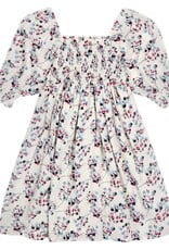 Poppet & Fox RWB Smocked Midi Dress