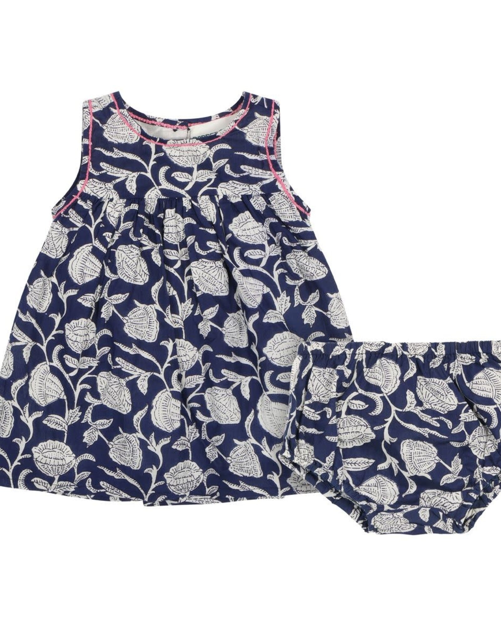 Poppet & Fox RWB Embroidered Sleeveless Summer Dress