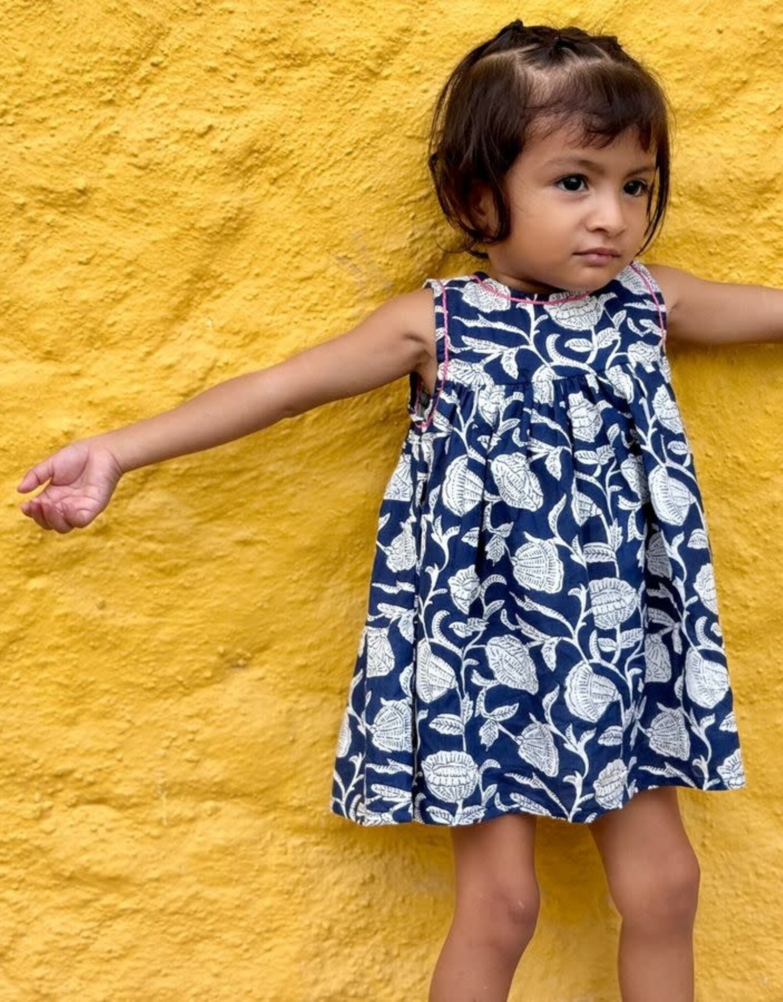Poppet & Fox RWB Embroidered Sleeveless Summer Dress