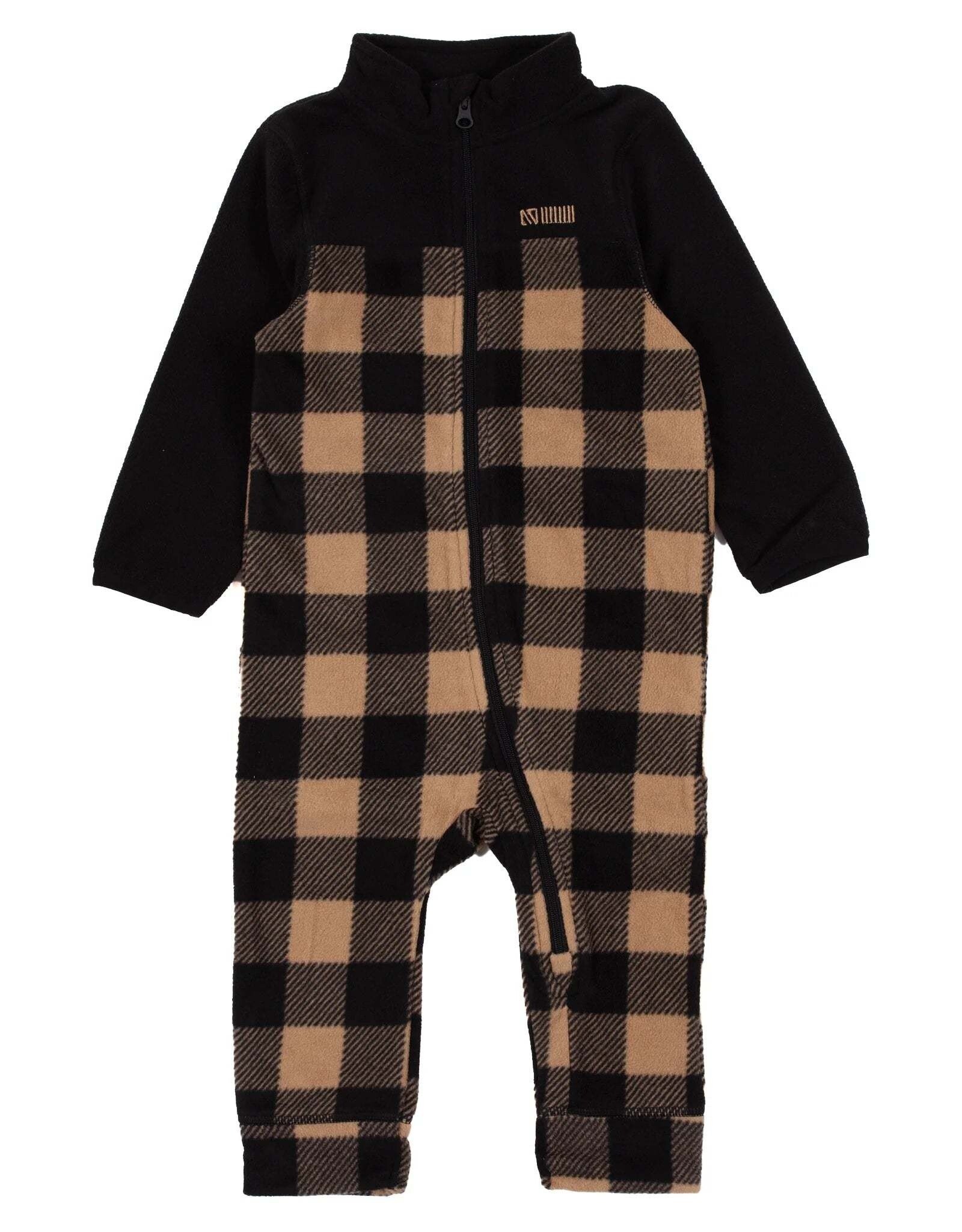 Noruk Black Checkered Ensemble for Baby