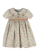 Casero Autumn Glow Smocked Dress