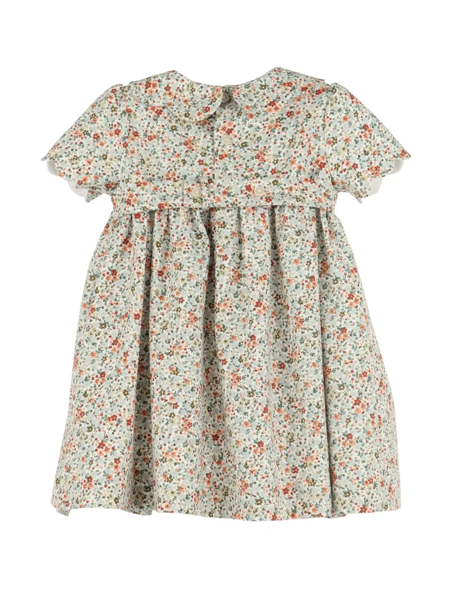 Casero Autumn Glow Smocked Dress
