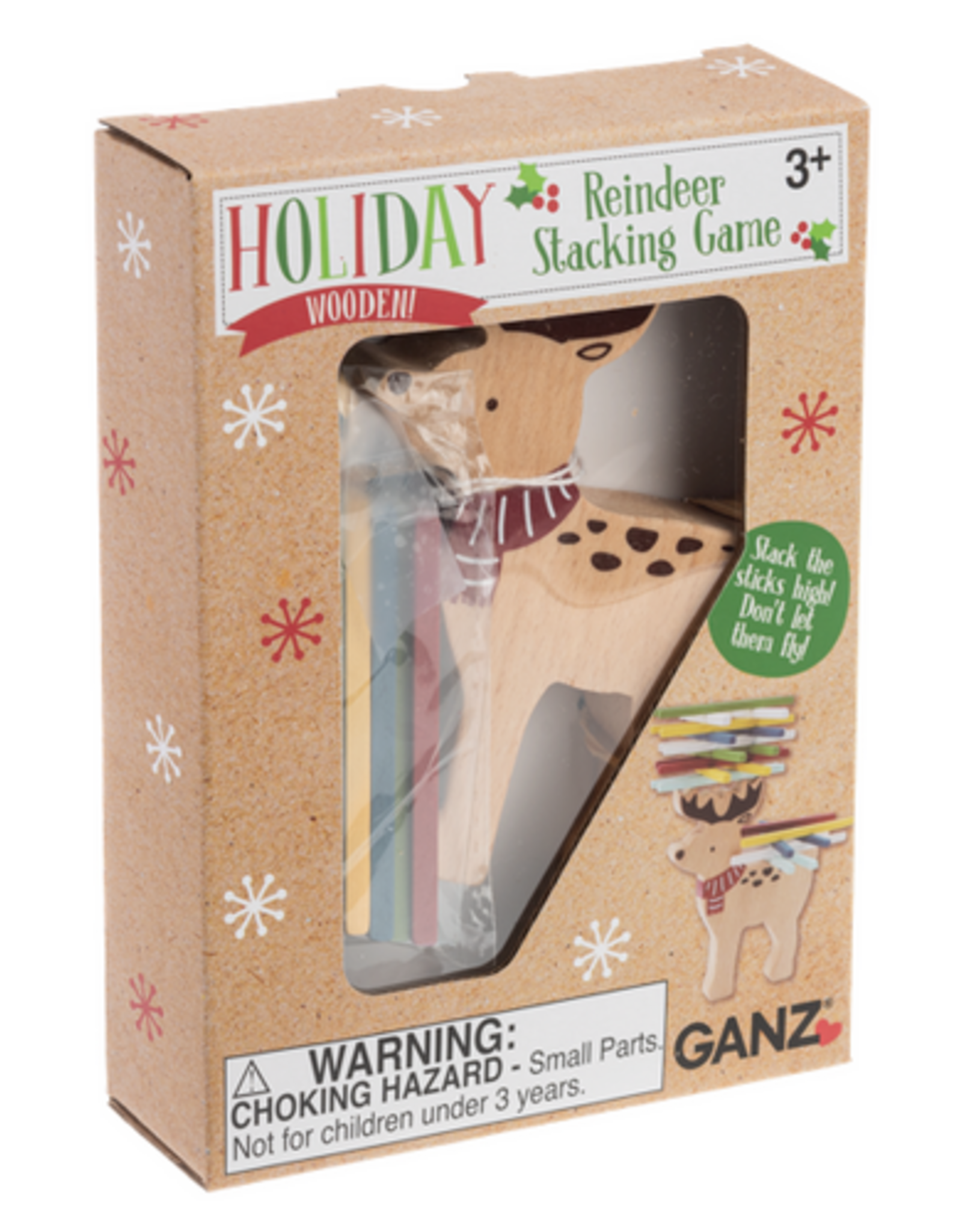 Baby Ganz Collection Wooden Reindeer Stacking Game