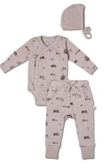 MakeMake Organics Farm Kimono Onesie & Pants Set